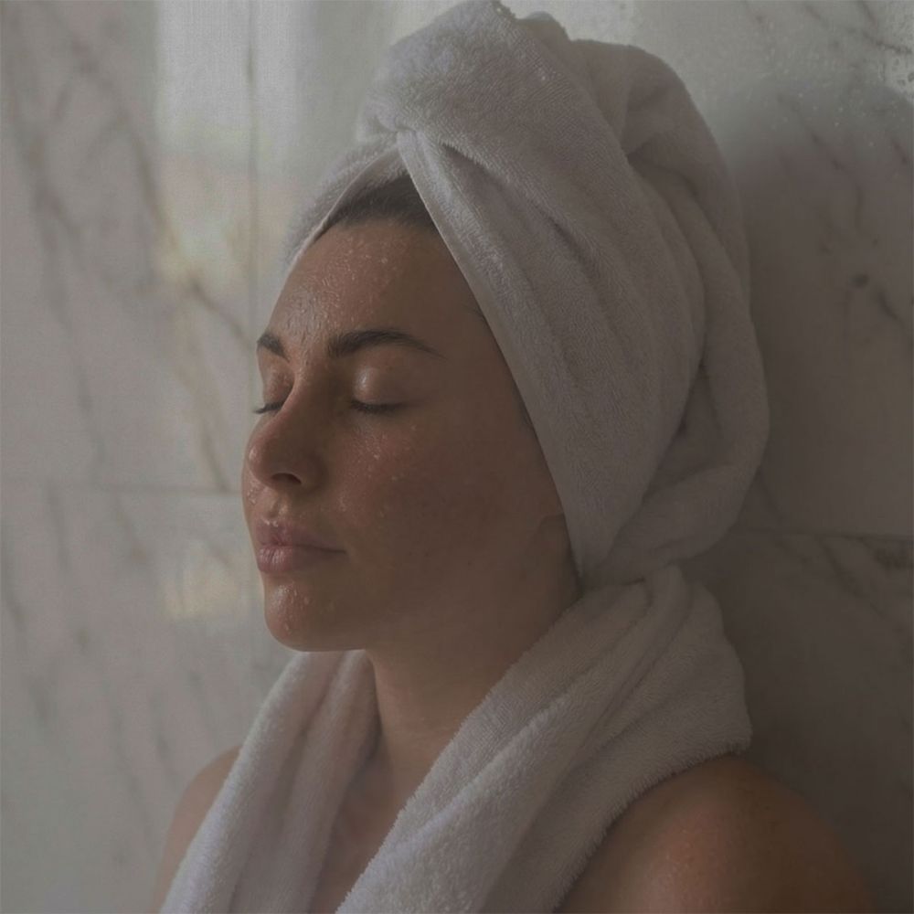 Meditation under a palm tree